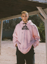 Load image into Gallery viewer, Pink Zip-up Butterfly Hoodie

