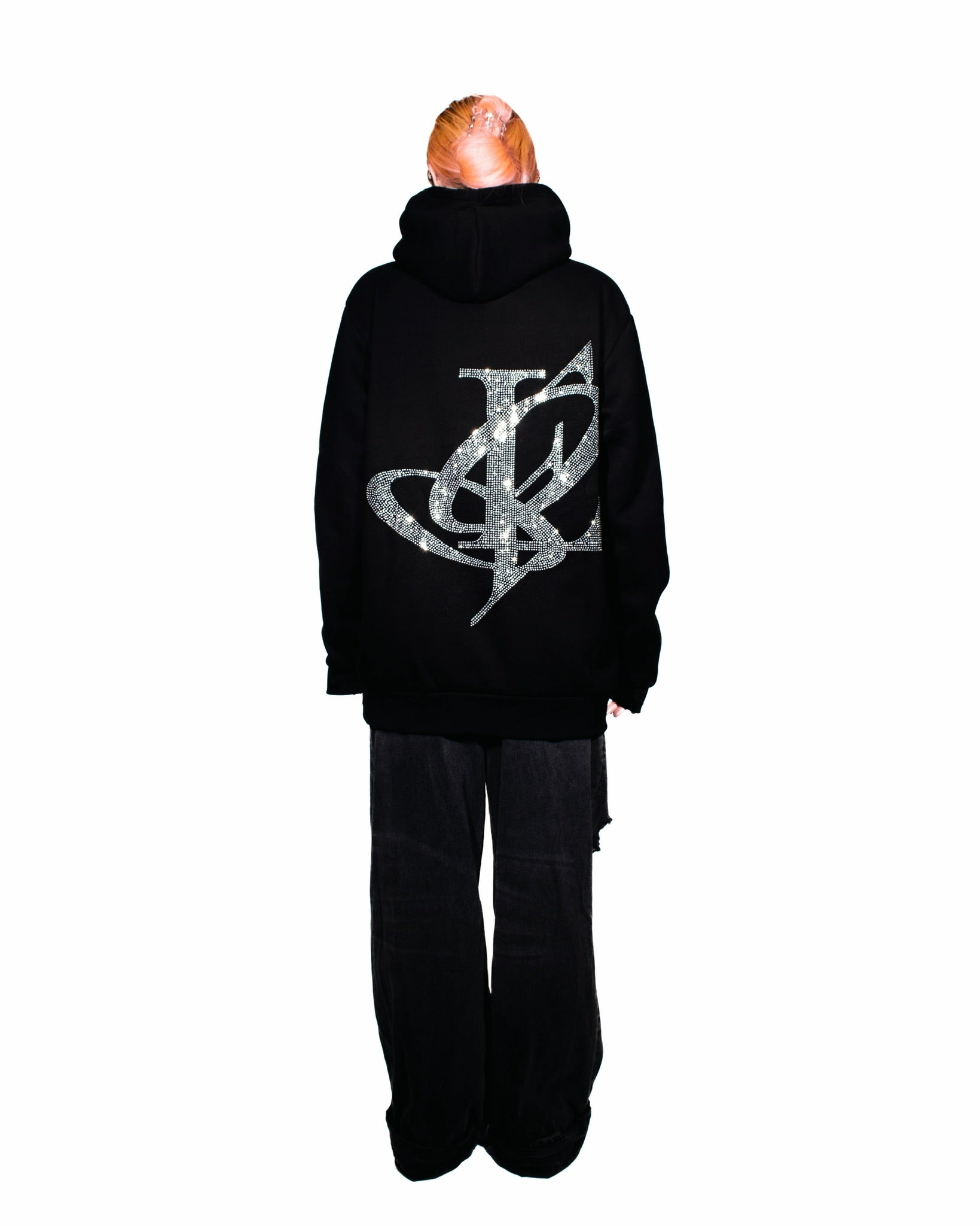 【LA ROPA】ラロパ/PBSB OG Rhinestone Hoodie /ブラック OG RHINESTONE PBSB HOODIE